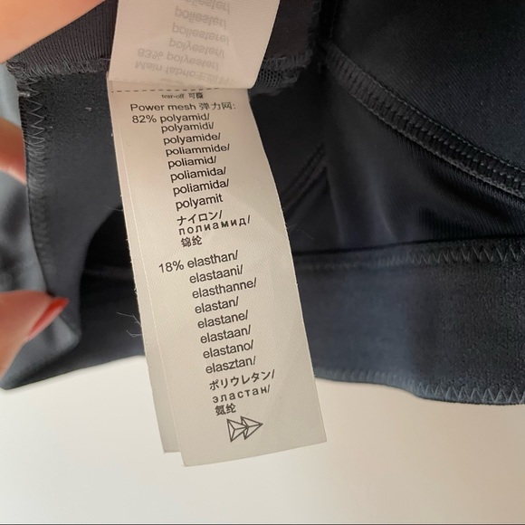 Yvette Sports | Blue High Impact Criss Cross Racerback Sports Bra, M+ - Picture 6 of 8